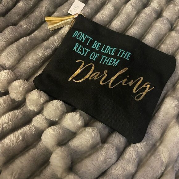 Small cosmetic bag pouch coco chanel quote - Picture 2 of 3